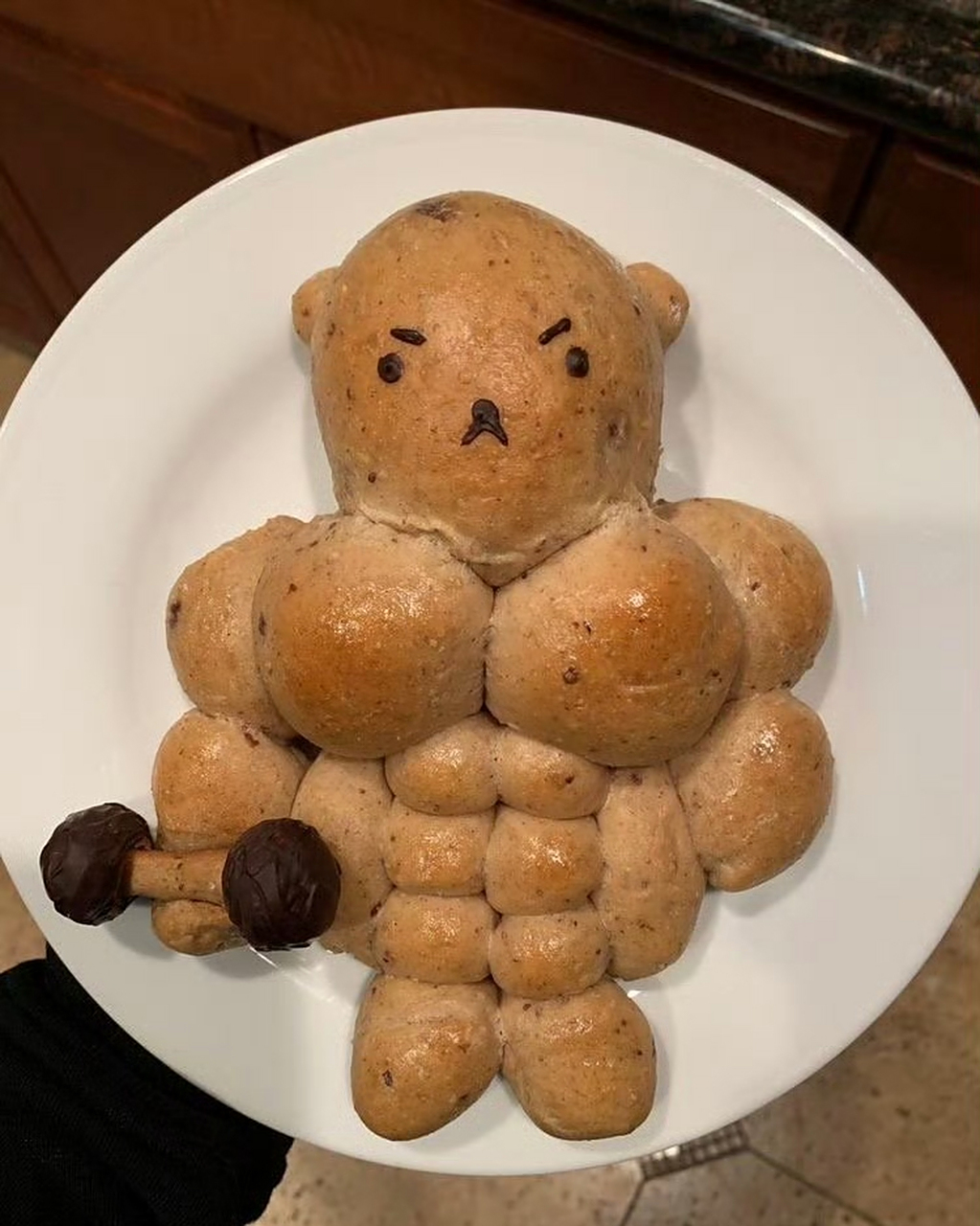 八块腹肌面包看起来很棒,可以试一下