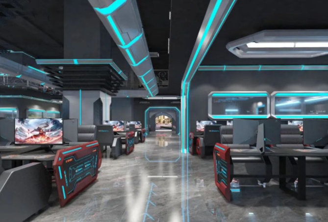 led灯组电竞模块是未来网吧网咖电竞馆和电竞酒店的必备装修风格