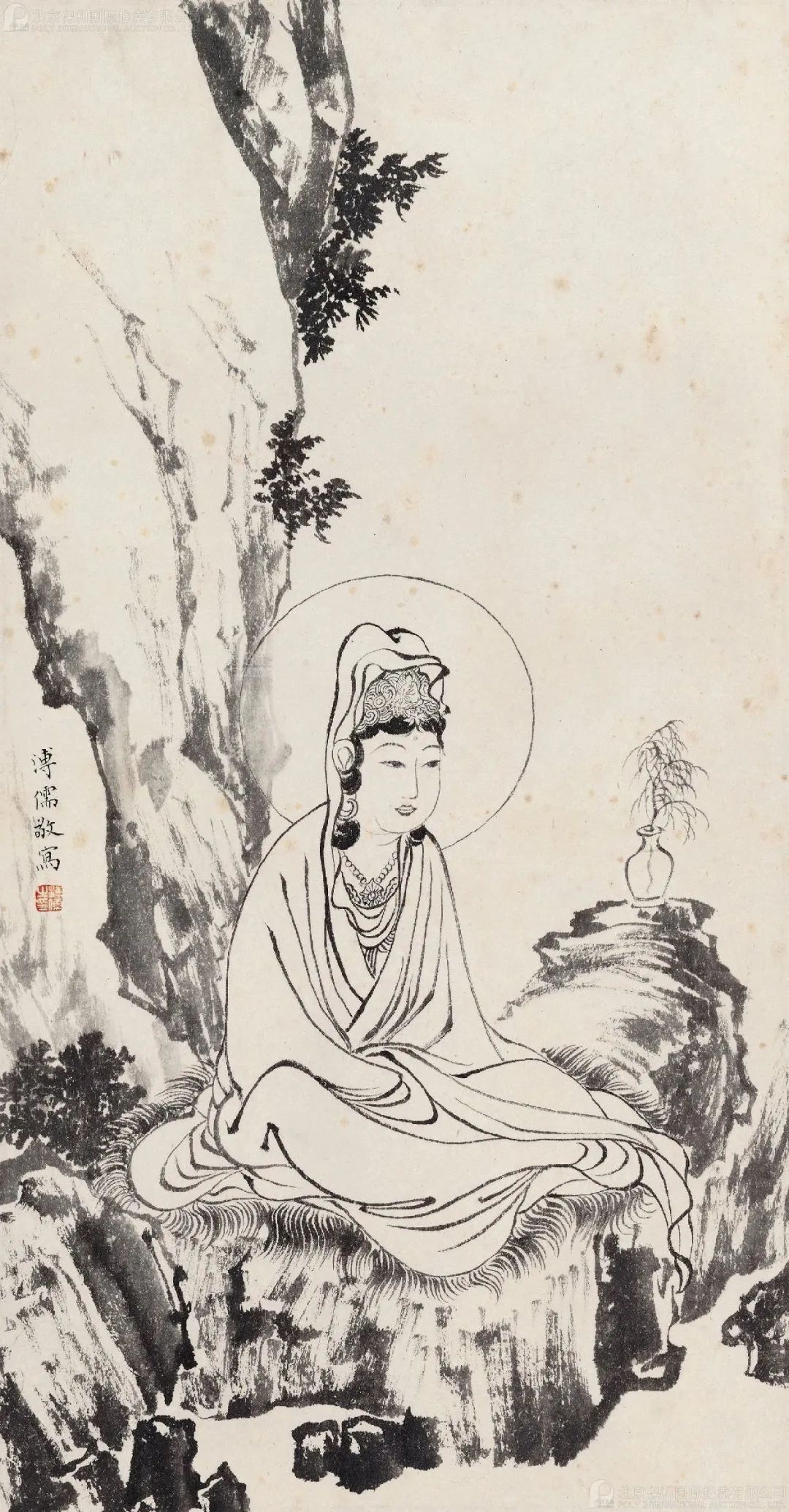 溥儒画佛教人物