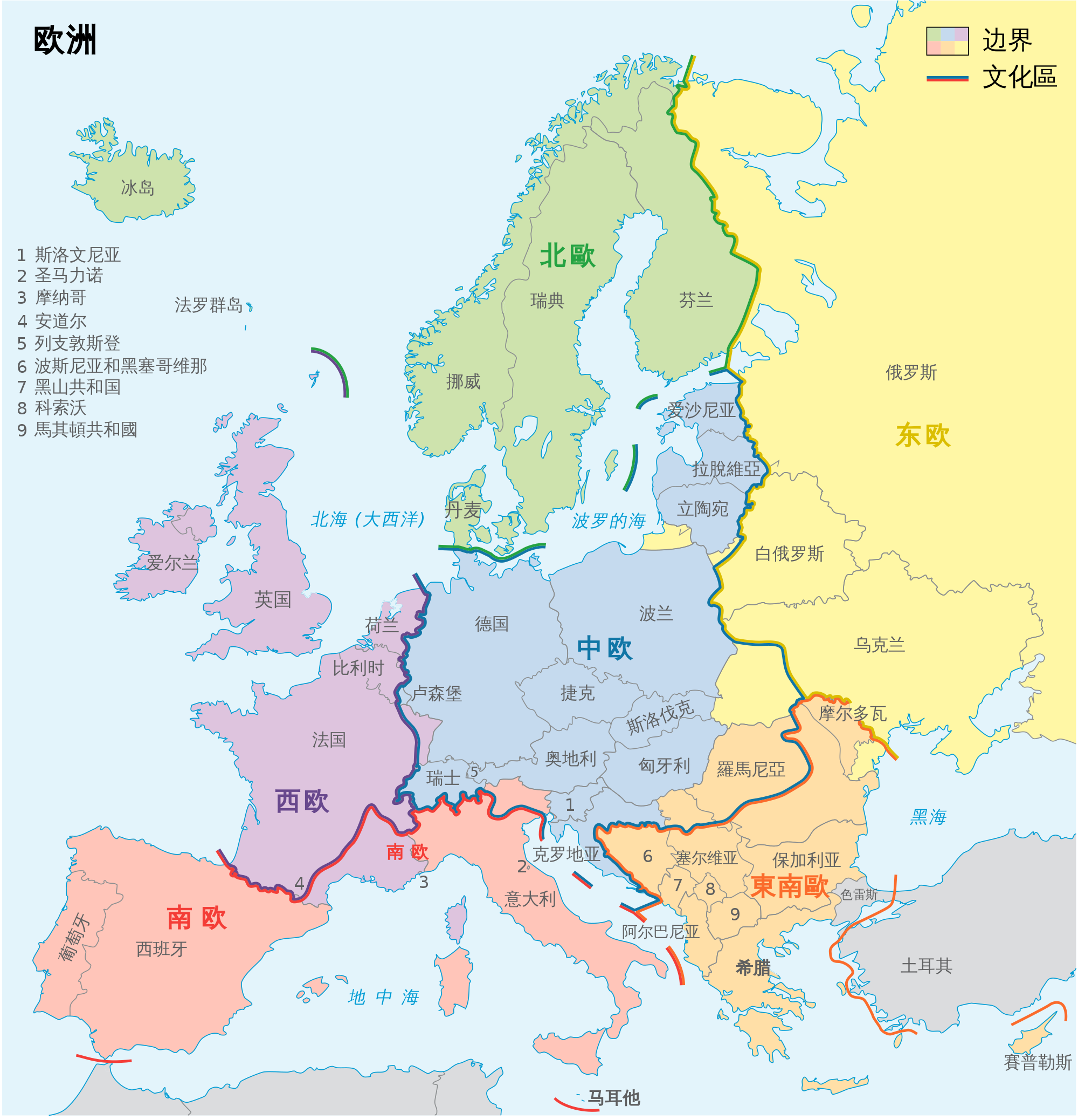 欧盟地图和北约地图图片