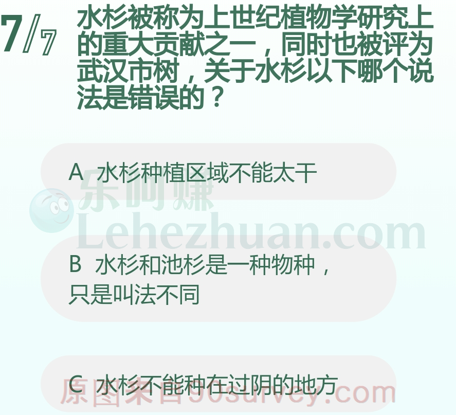 水杉和池杉不是一个物种