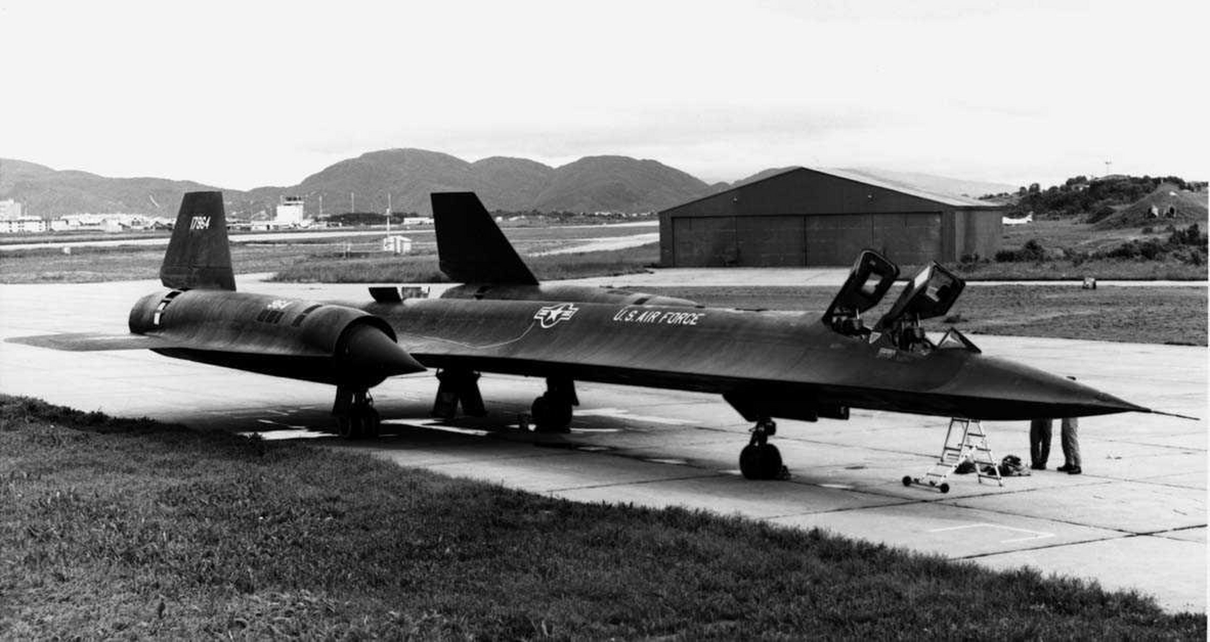1981 年,sr-71 黑鸟在挪威博多.