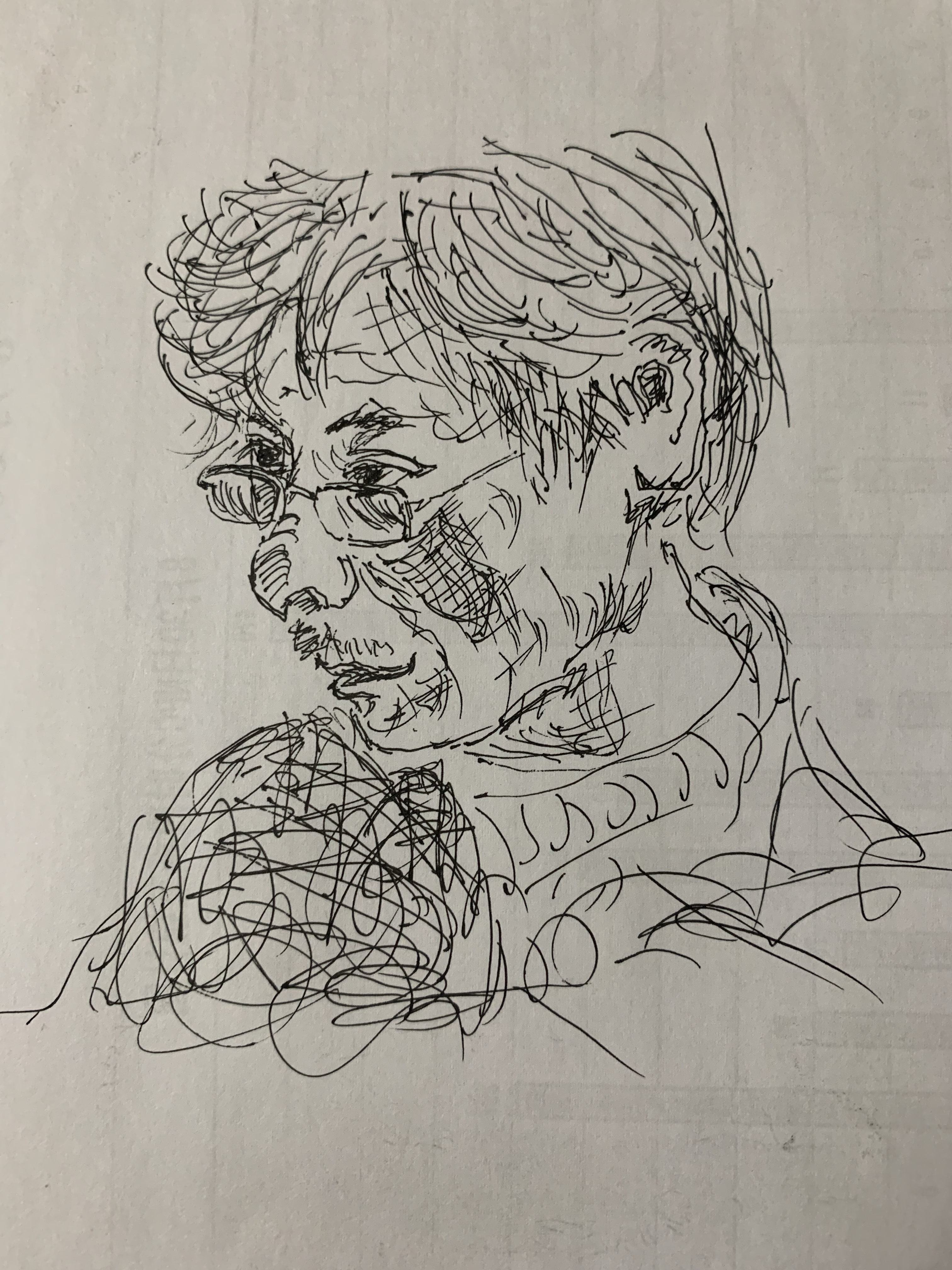 照片速写/画家冷军