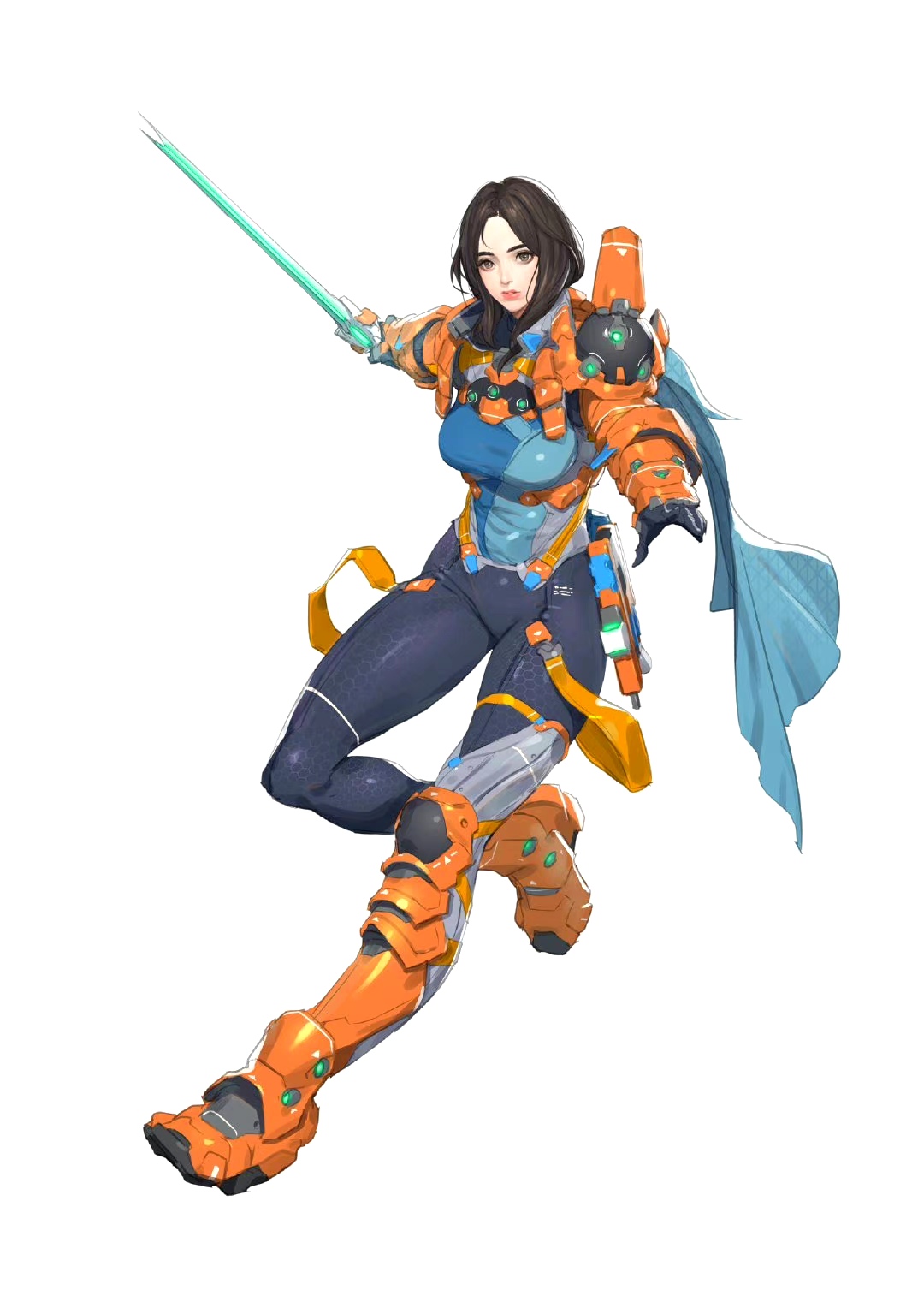 画师 tsonech 女战士插画欣赏