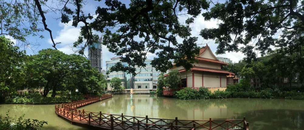 漫游海口湖中寺,隐藏的那么深,都怀疑自己是不是海口人了