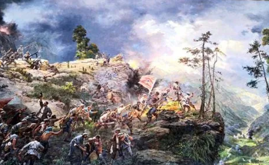 井冈山黄洋界保卫战,仅用一个营打退了敌人一波又一波的进攻