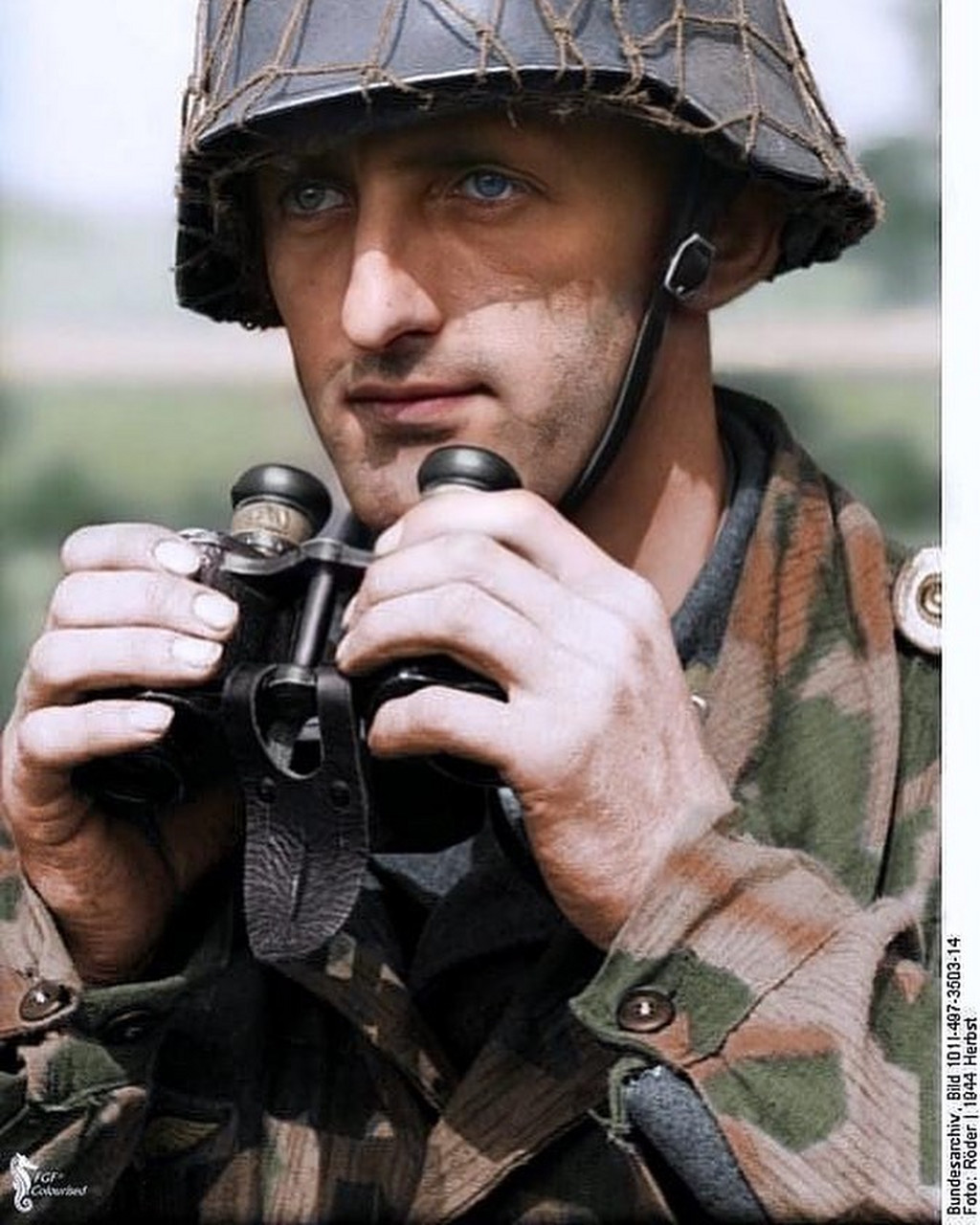 二战风云-德国空军人员后期上色照片#军事天地