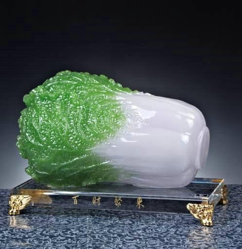 台北故宫的翡翠玉白菜图片