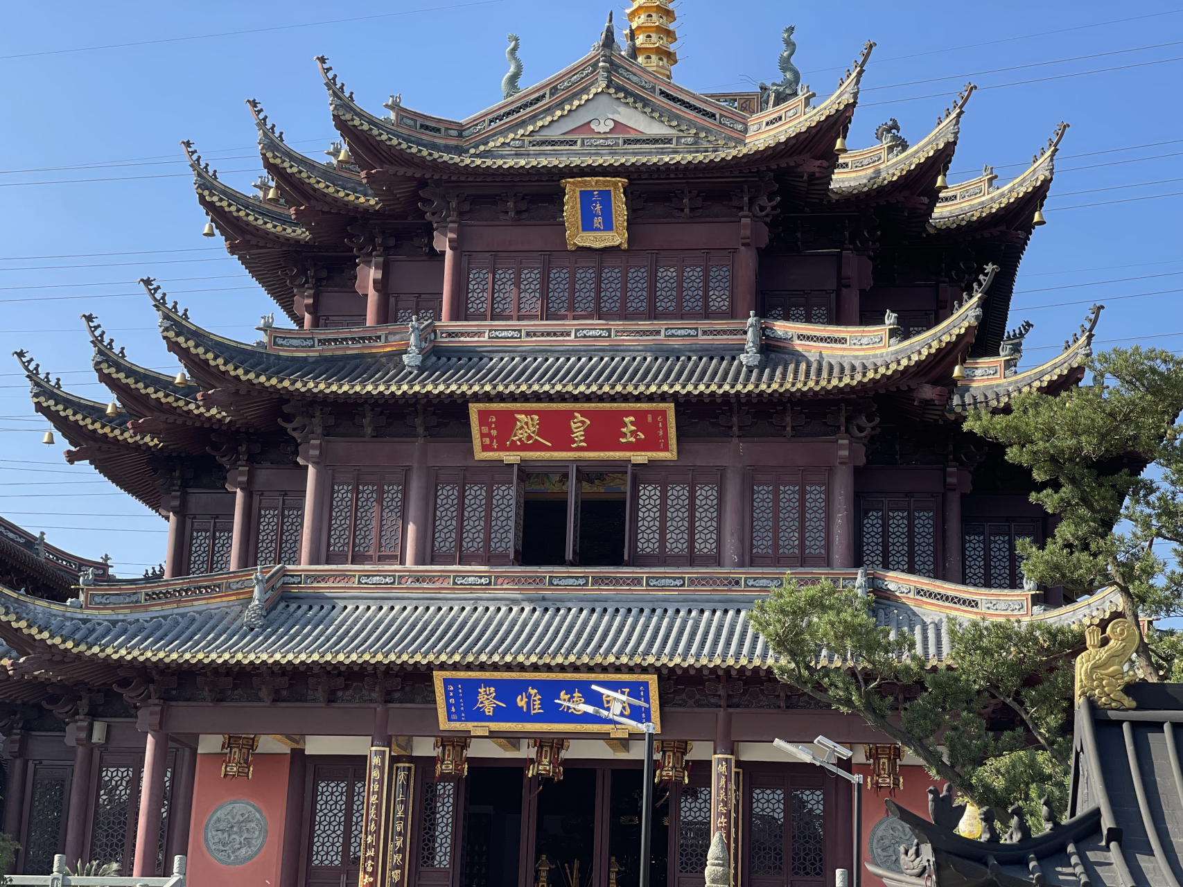 旅行# #带你去旅行# 上海文昌宫位于浦东金桥,锦绣东路靠近金桥路