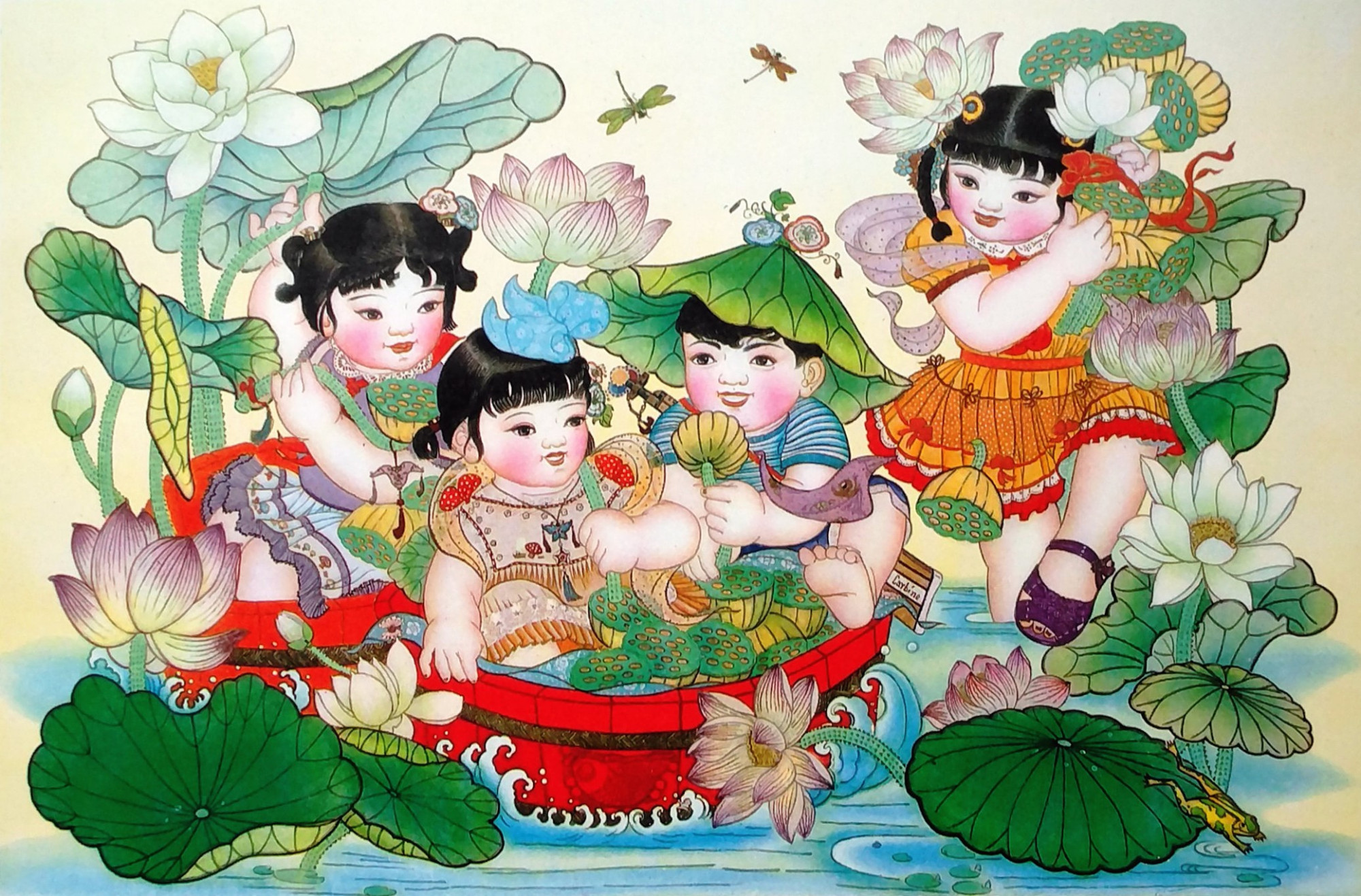 70年代的中国年画,精美大图,栩栩如生,完全可以用来当壁纸!