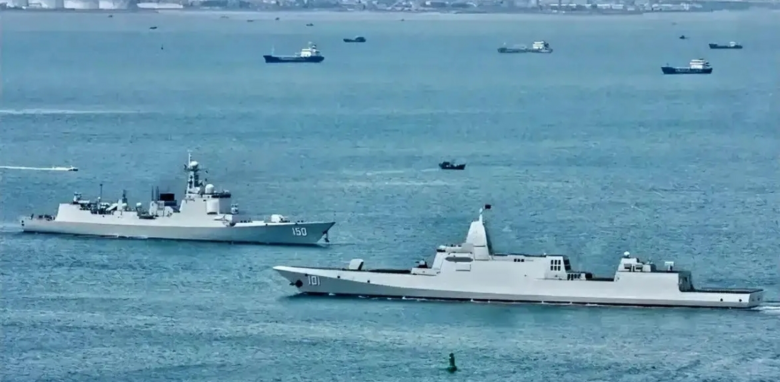 052c驱逐舰,满载6100吨,已经落伍了,但再别的国家眼里都可以馋得流