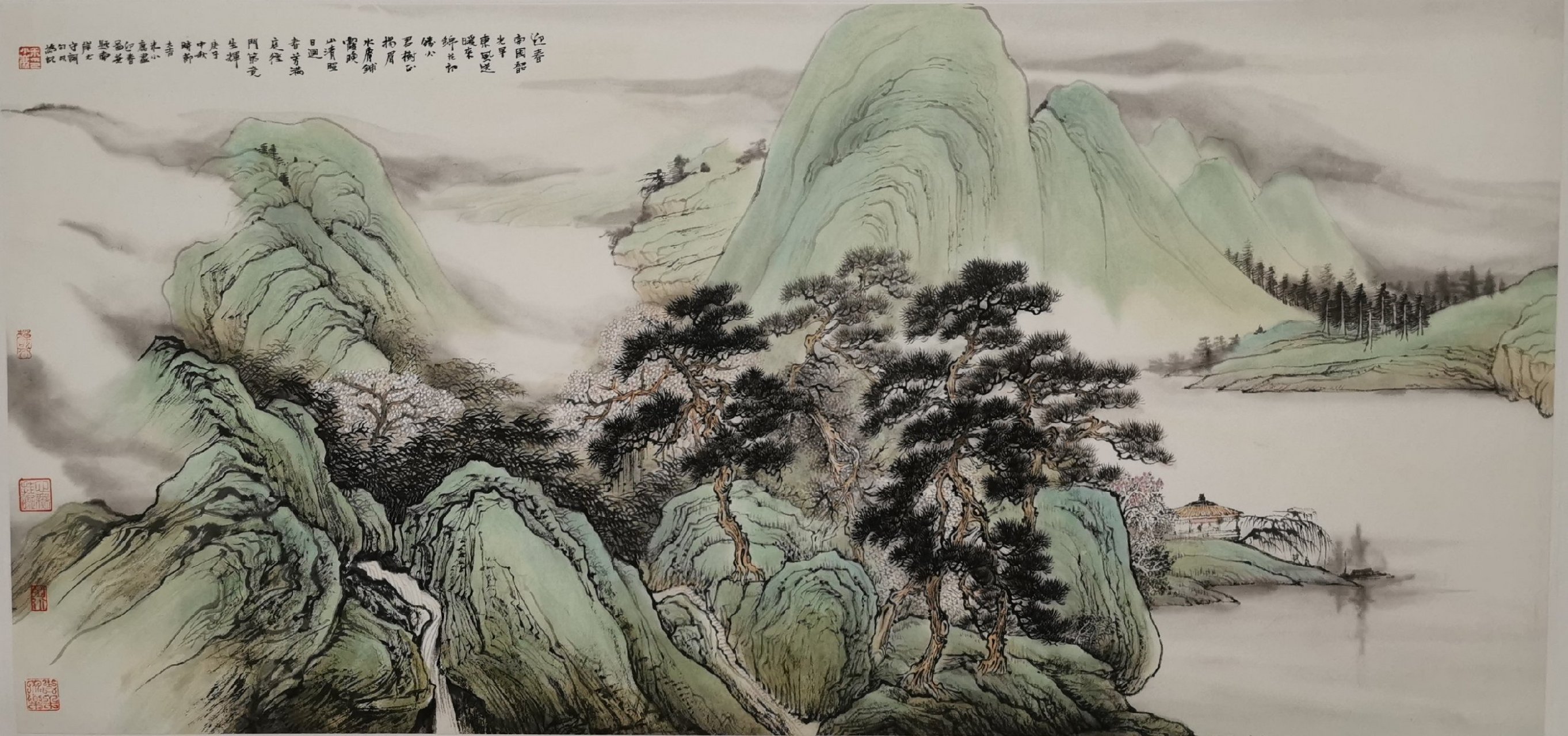 匠心计划# 米小鹿青绿山水步骤图(二) 昨天发布了