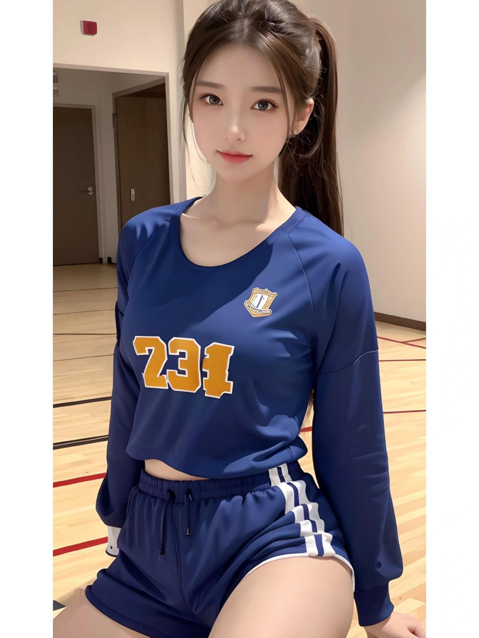 ai绘画小姐姐运动风,好看!