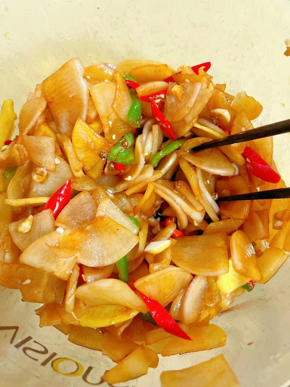 山珍海味吃多了,来个腌萝卜片解解腻吧#我的美食分享
