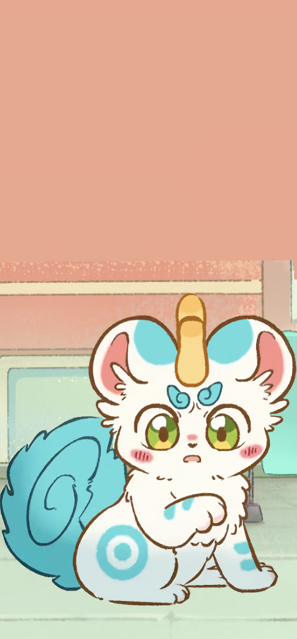 我自己的做的壁纸,来自动漫《有兽焉》改编于漫画喔,大家可以去看看喔