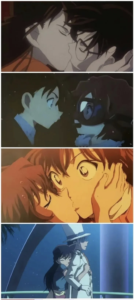 我可能是个 假粉丝#柯南# #柯南剧场版柯哀亲了#  一早被 新兰 柯哀