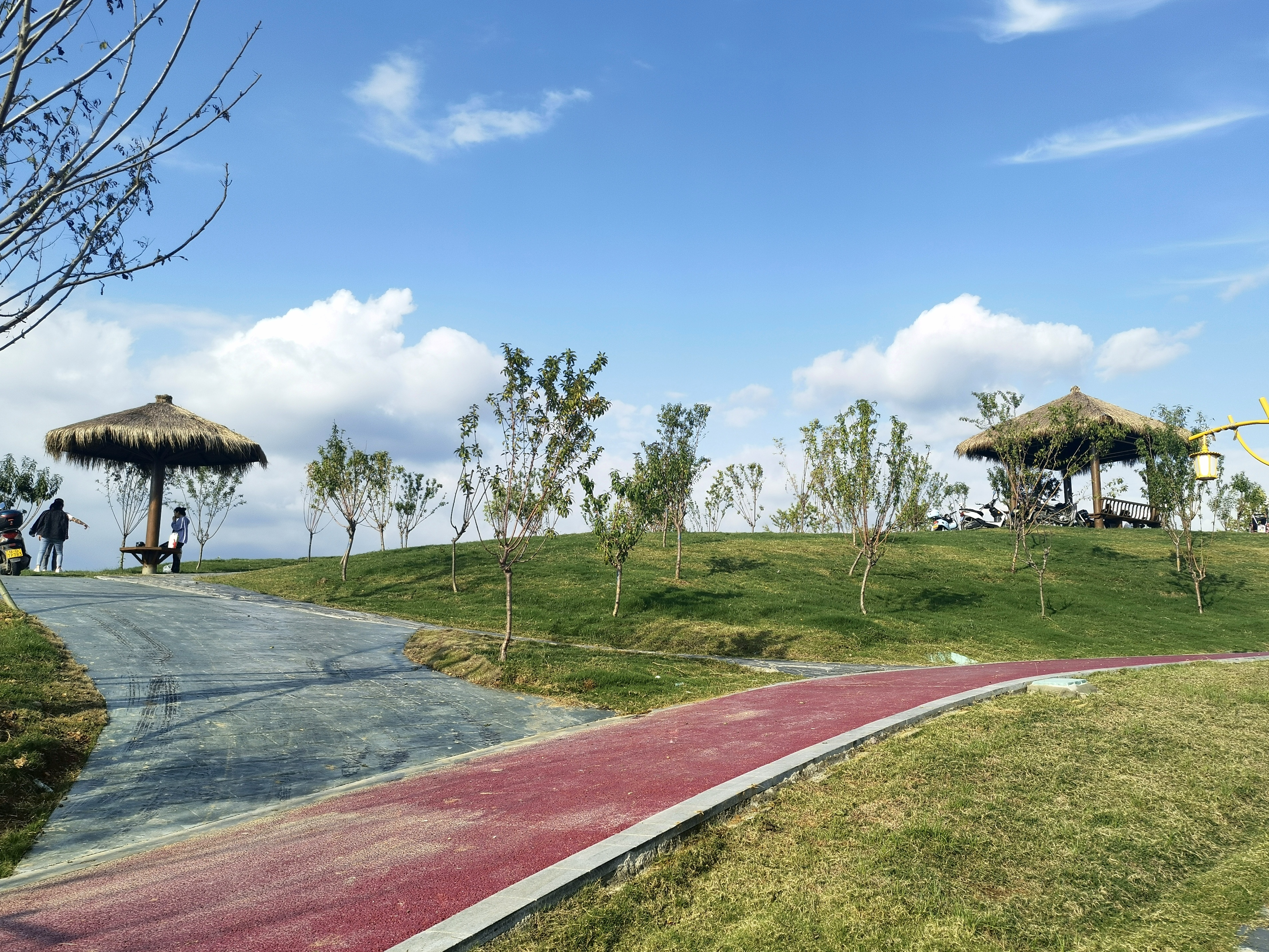 陕西安康市高新区正在建设中的桃花源公园