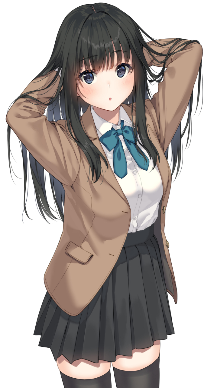 黑长直jk少女[滑稽]#二次元# #二次元美图# #我爱二次元