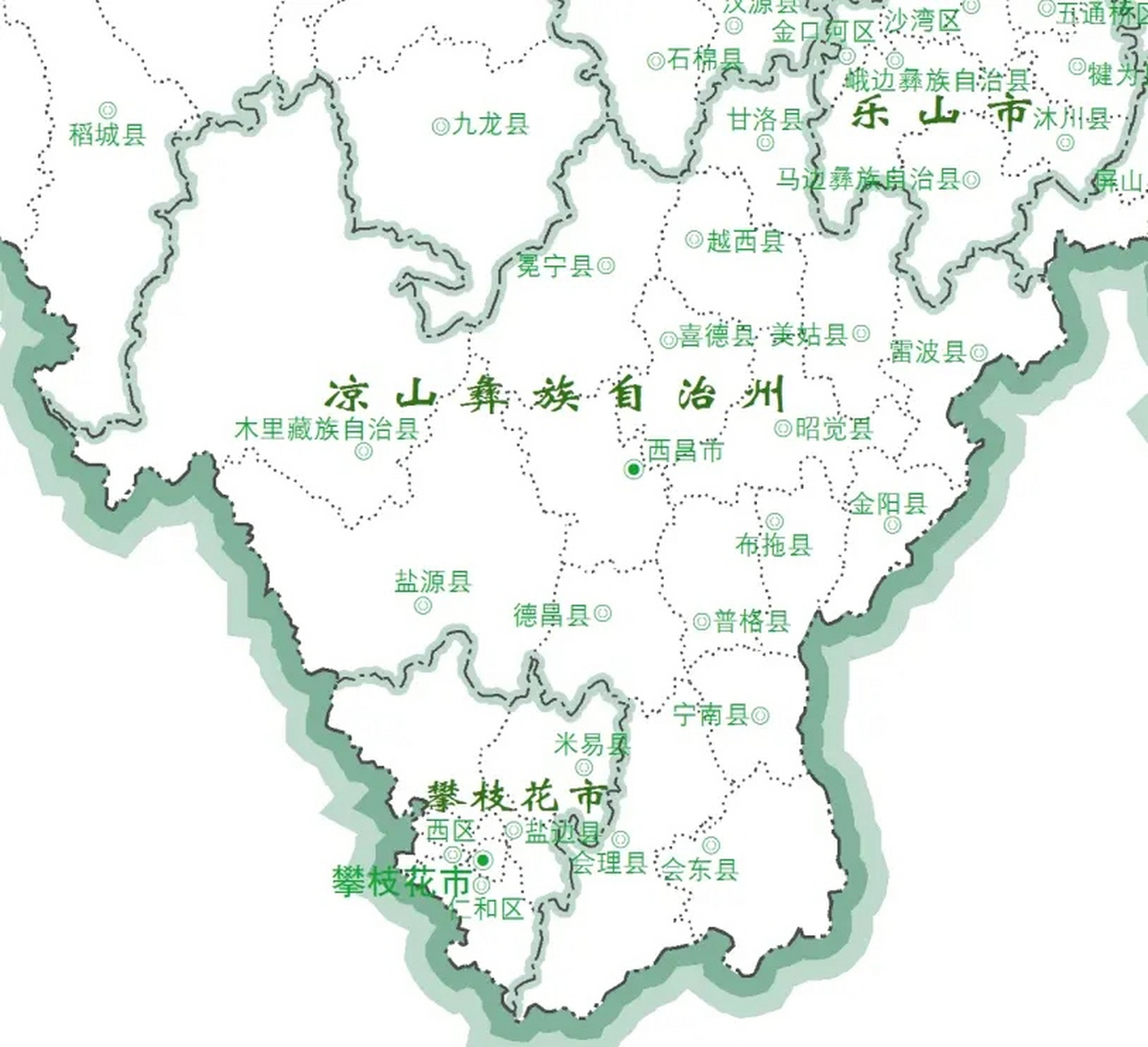 攀枝花市市辖区范围图片