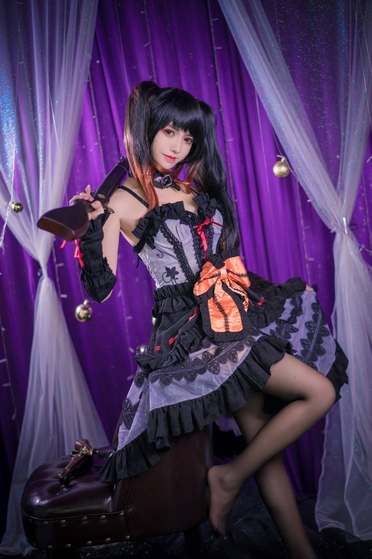 人气动漫Coser@鳗鱼霏儿 – 狂三黑丝灵装 [11P/183MB]