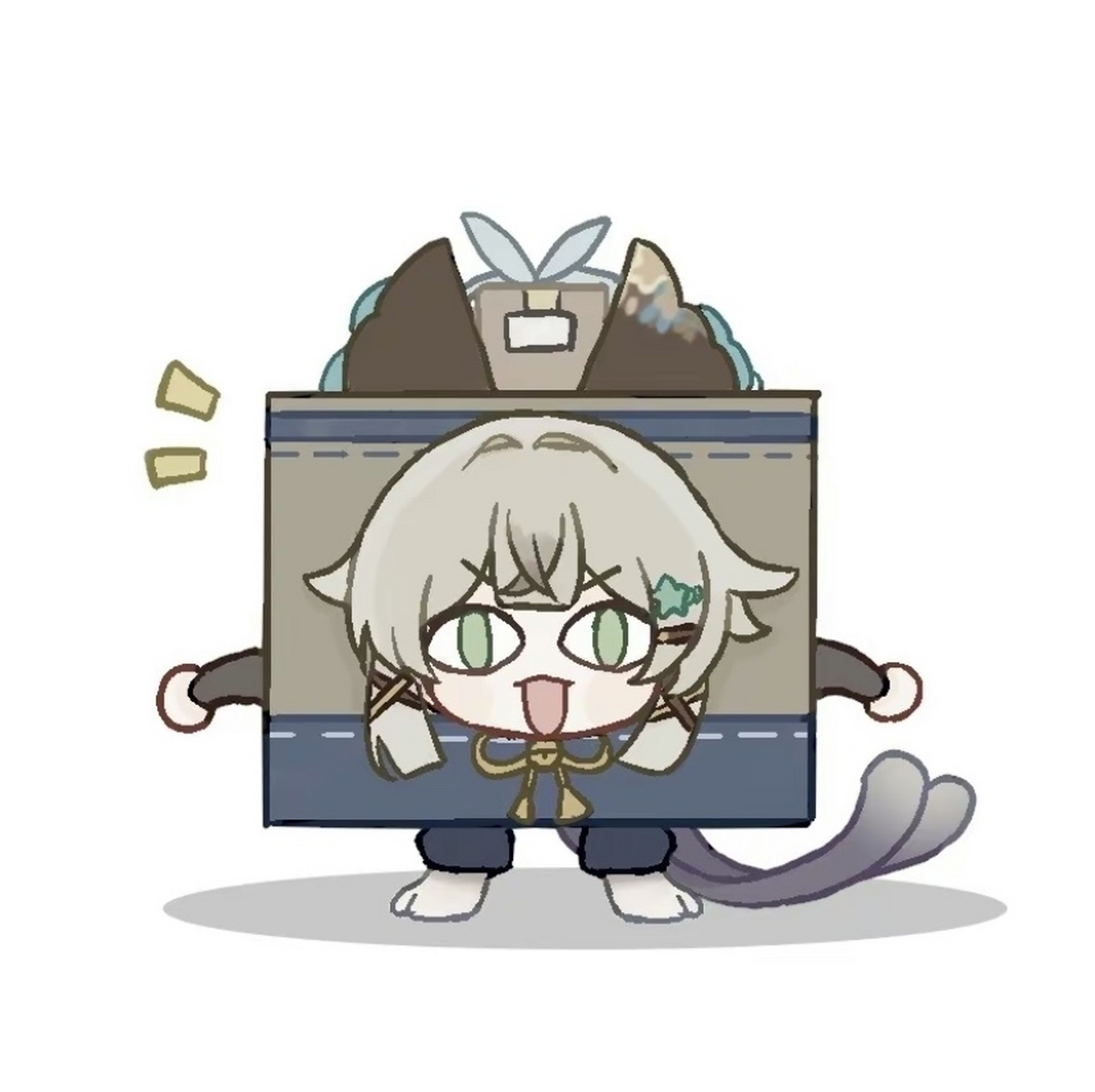 绮良良的可爱(方块猫)表情包[awsl]