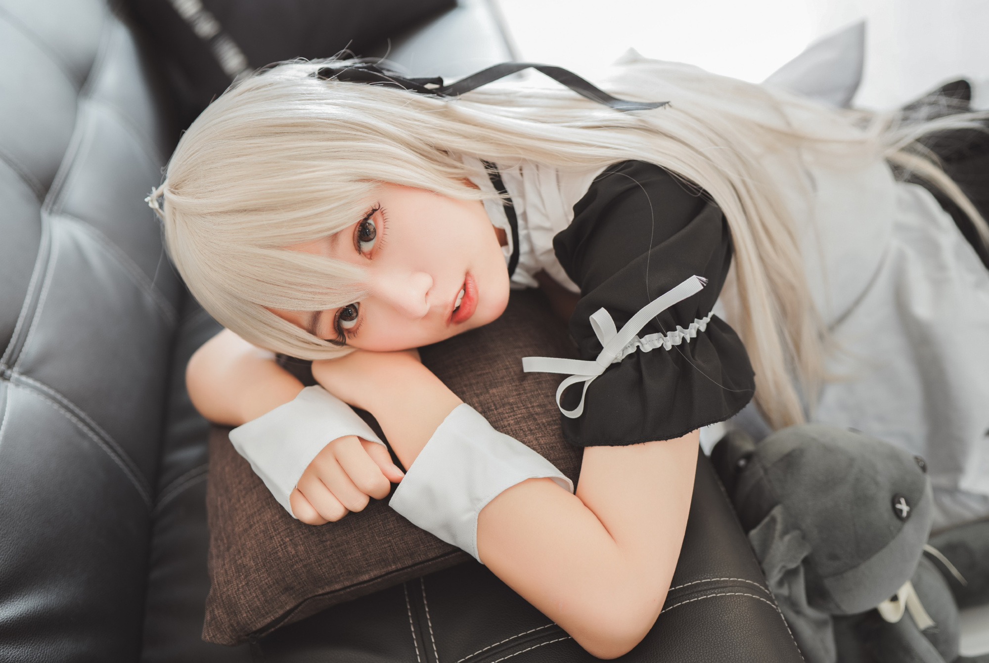 cosplay:九位美女coser的女仆穹妹,你想让图几每天来喊你起床?