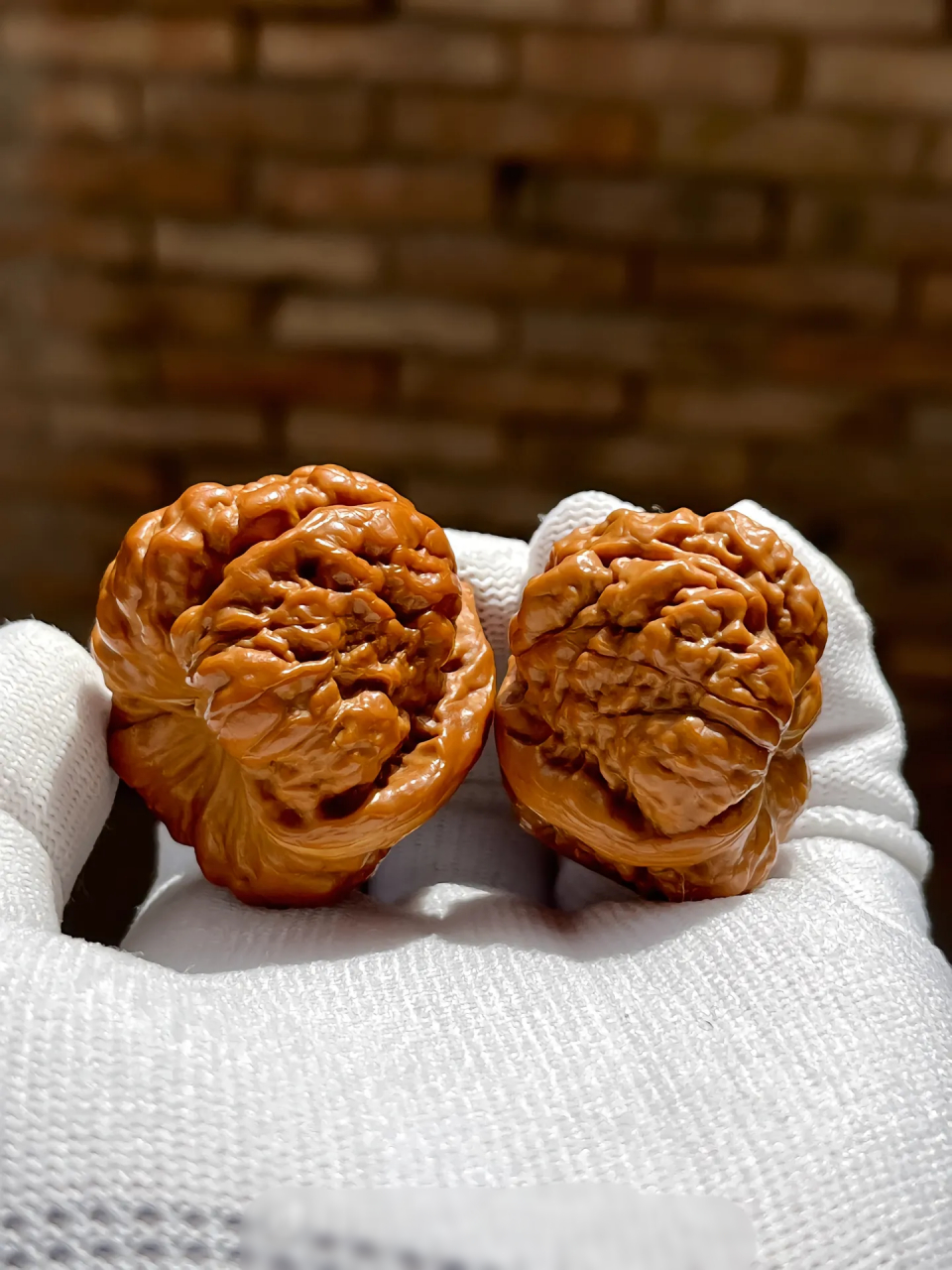 文玩# 文玩核桃金蟾蛤蟆头,肌肉蟾,连青皮都那么帅