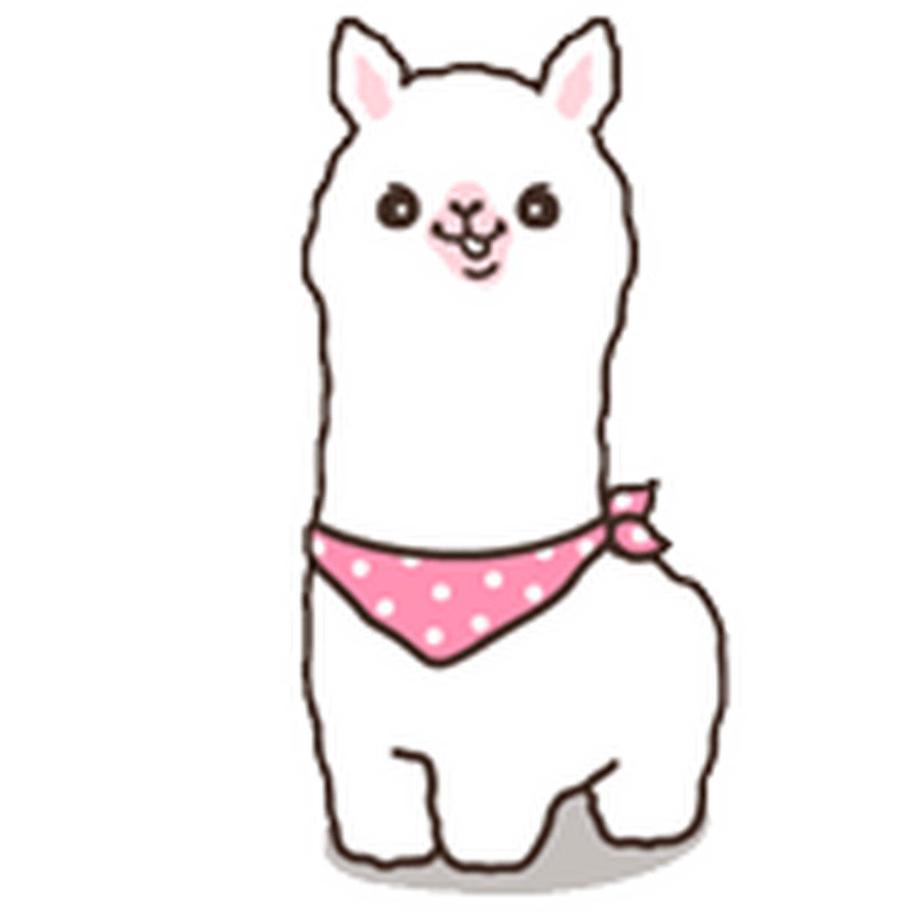 可爱的羊驼跟你说晚安!