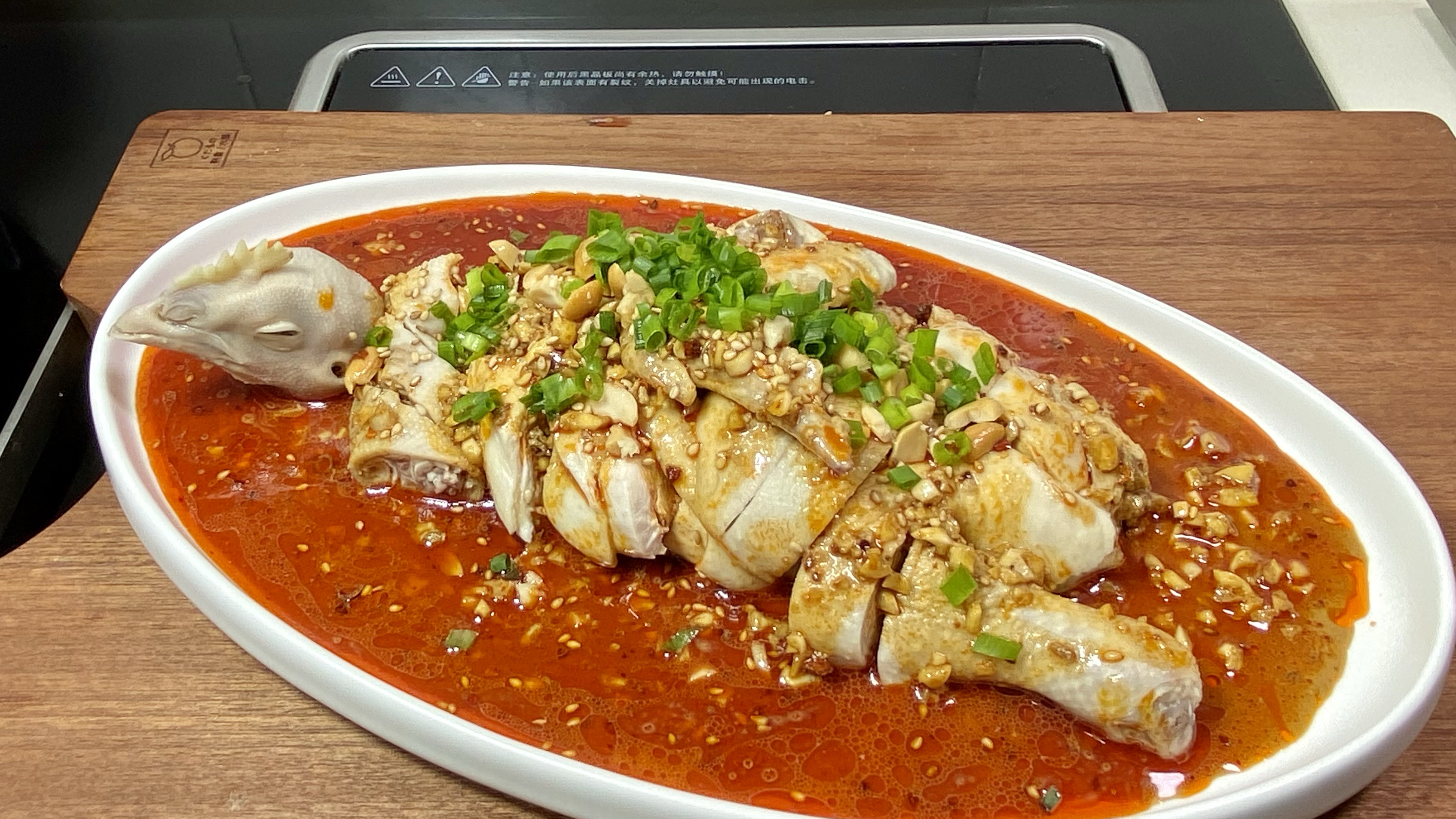 四川名菜口水鸡,和80岁老师傅学的传统做法,麻辣鲜香味道真不错