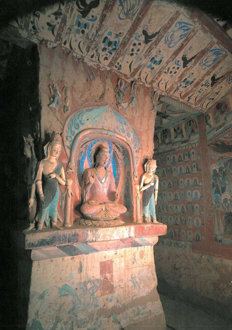 甘肃敦煌莫高窟第248窟内景(北魏,6世纪初)#传统文化# #佛像