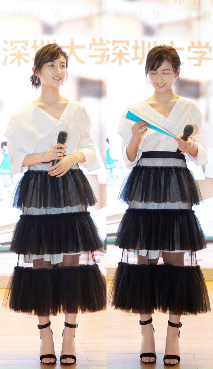 张子枫 黑色高跟凉鞋 [爱你]