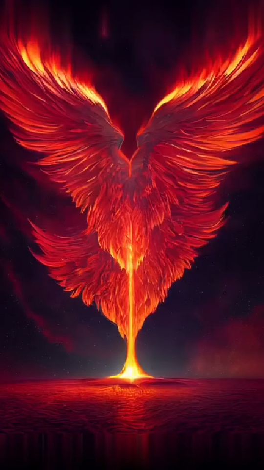 凤凰涅盘浴火重生凤凰每500年自焚为灰烬再从灰烬中浴火重生循环不已