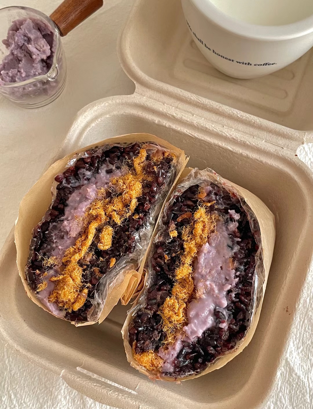 肉松芋泥血糯米砖