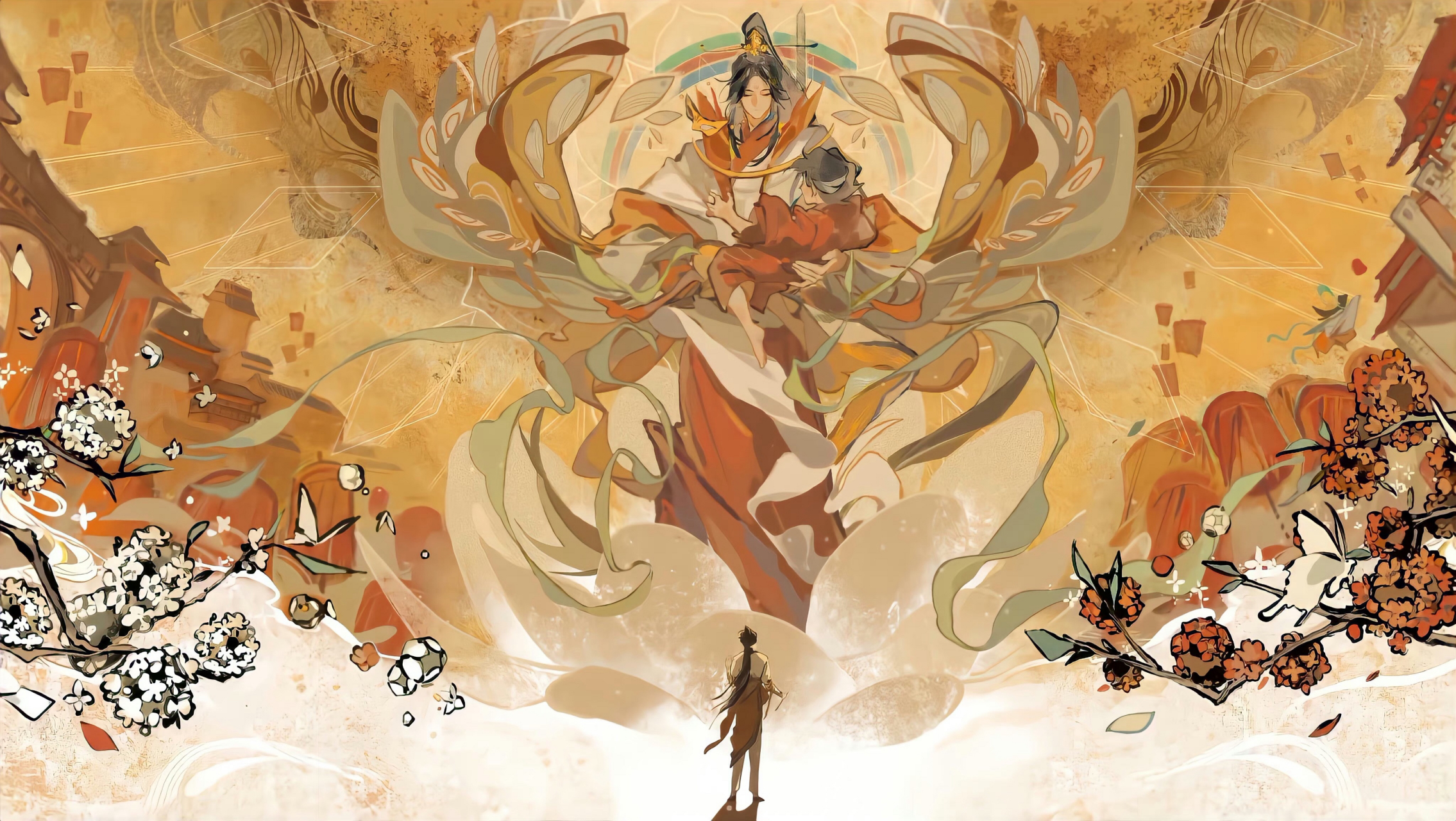 天官赐福# 实体书封面及插图,真的太美了![流泪][流泪][流泪]