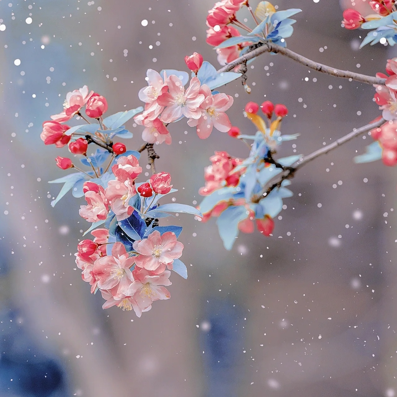 读韩愈的《春雪》看白雪穿树飞花,俏皮灵动,真美!