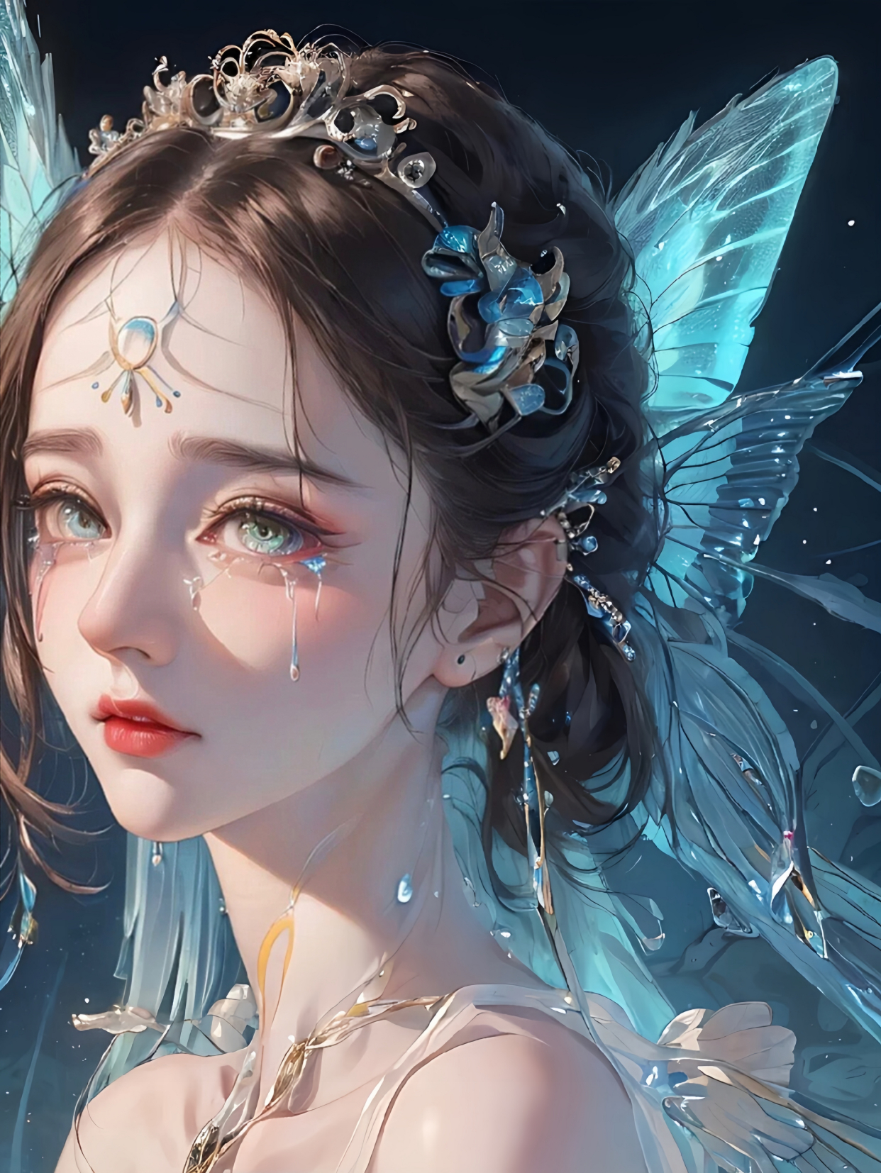 微信头像图片 唯美的人鱼泪系列女头像