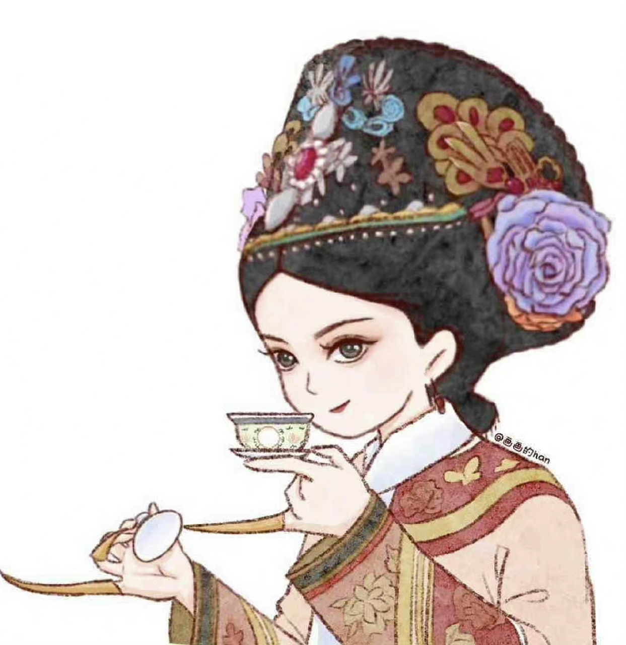 甄嬛传# q版甄嬛传头像,好可爱啊!