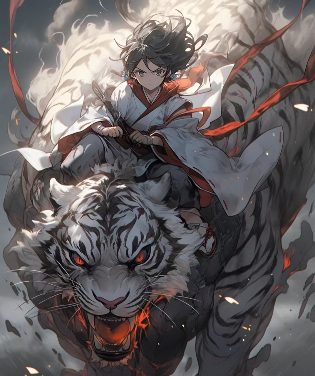 十二生肖拟人之寅虎#ai绘画