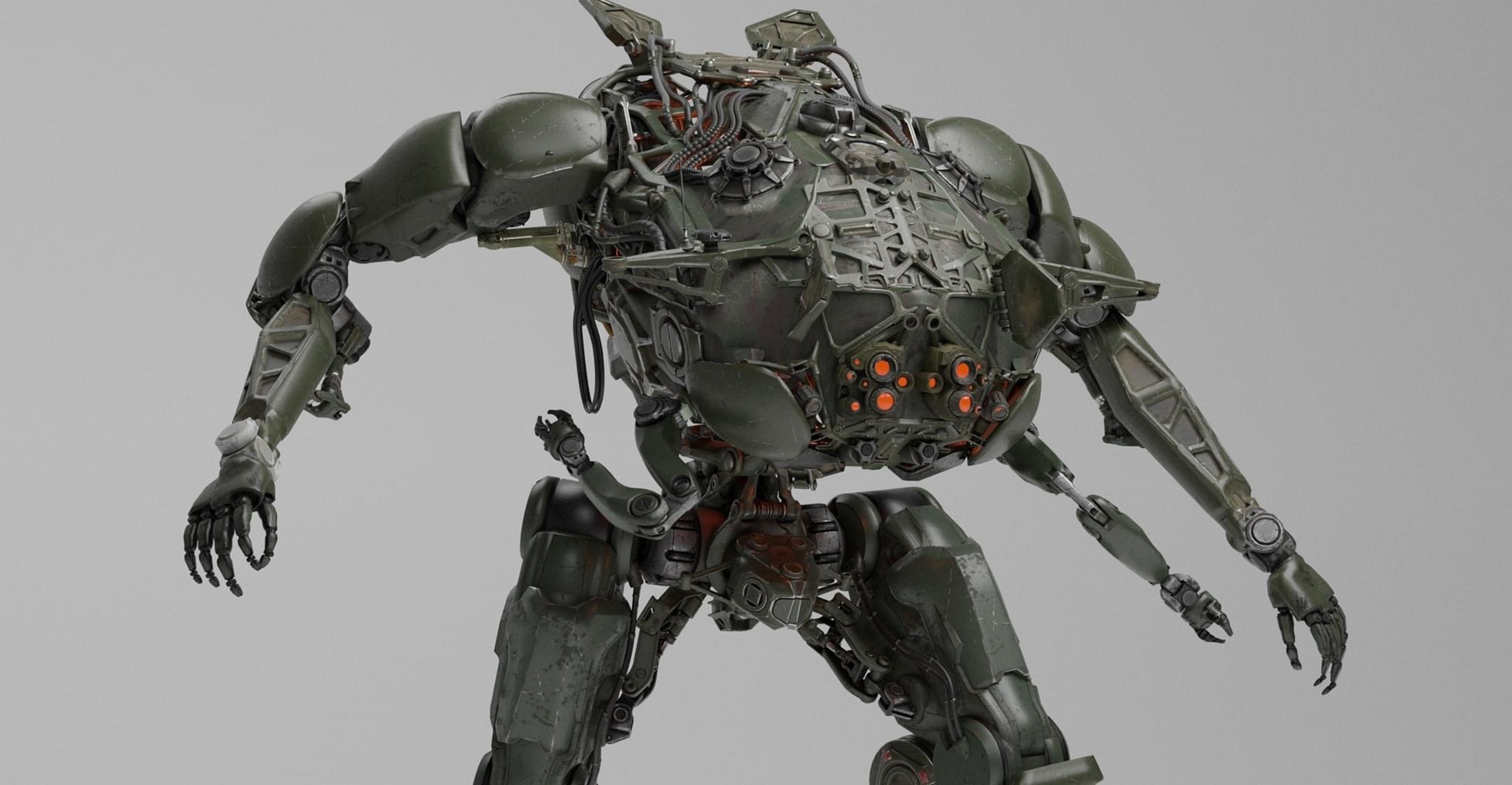 建模欣赏:min guen联合设计:mech squad 机甲宇宙系列.