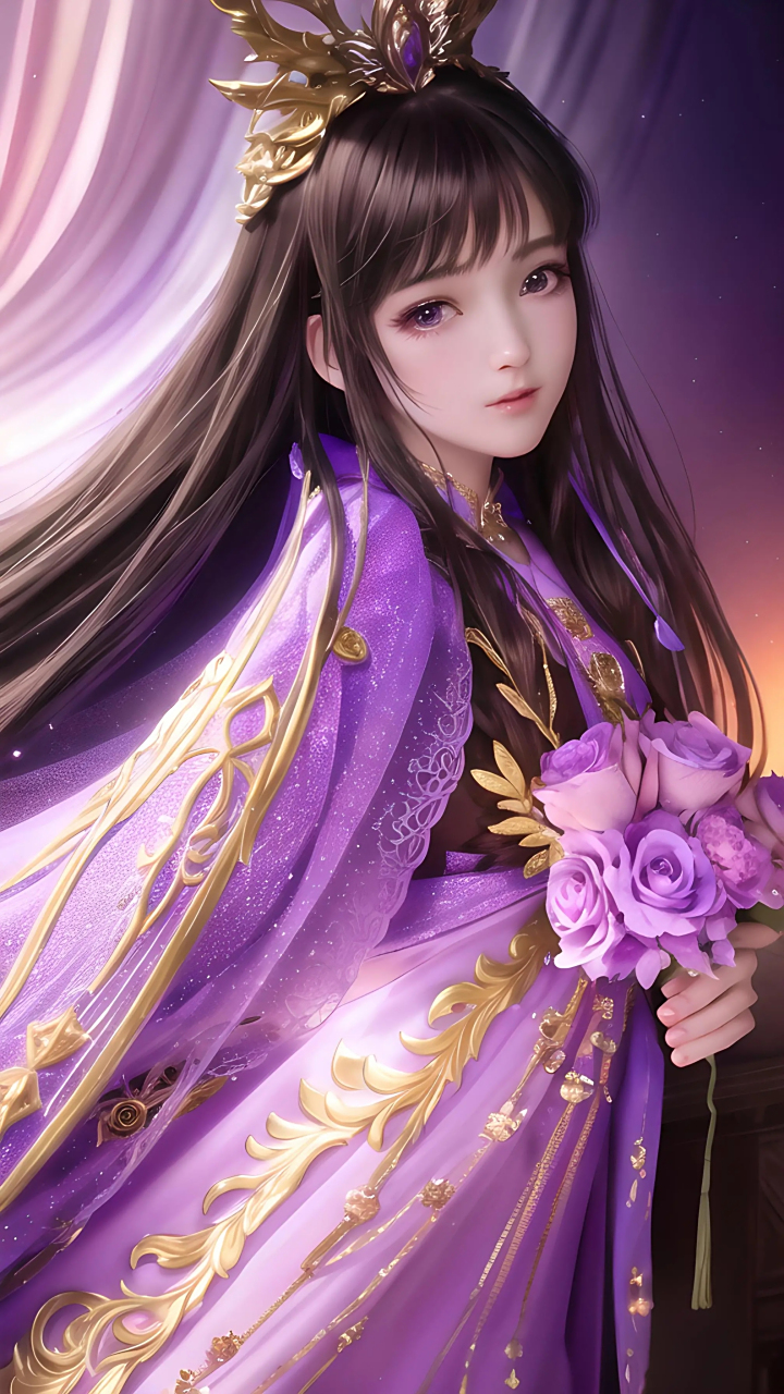 这样的紫色霓裳喜欢吗?#四月创作打卡挑战赛# #二次元美图