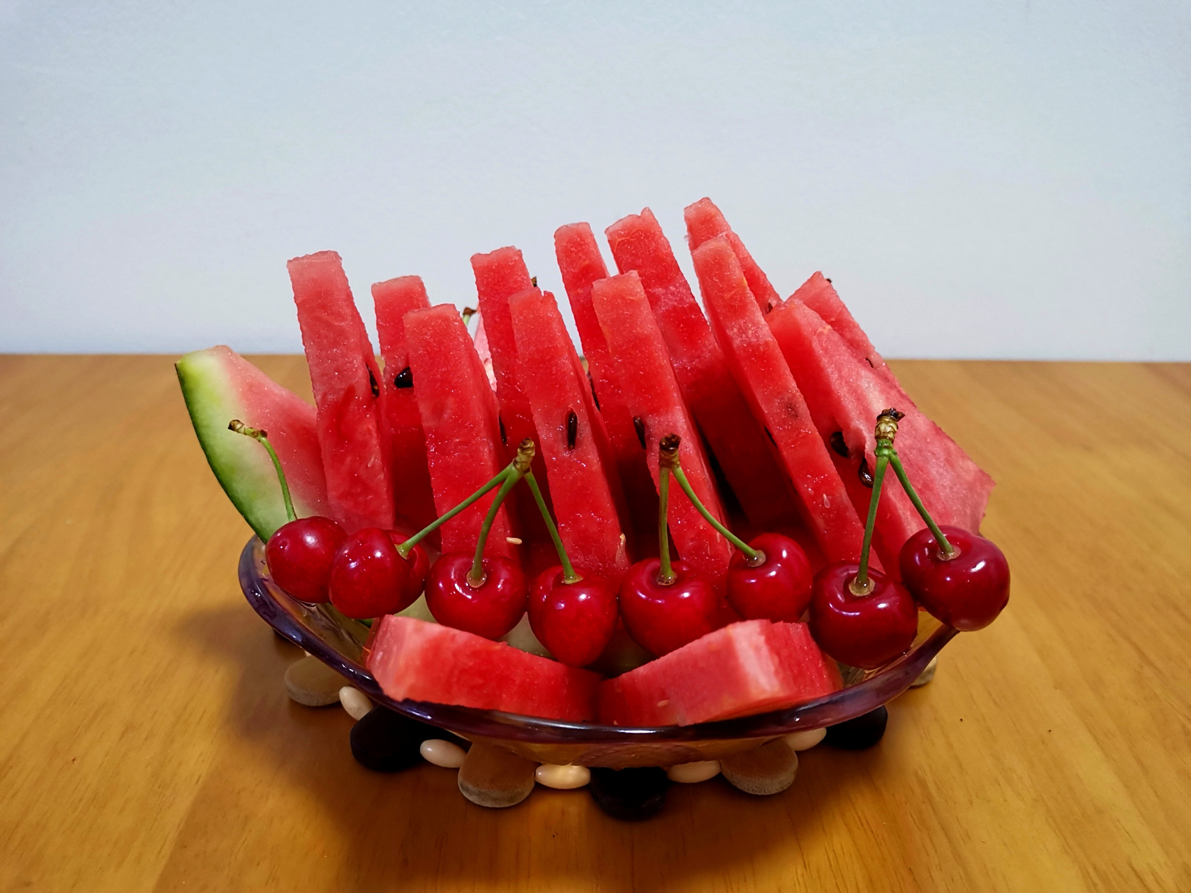 西瓜拼盘 大半下午,温度超高,心烦意乱,整一个西瓜拼盘解暑降燥,清甜