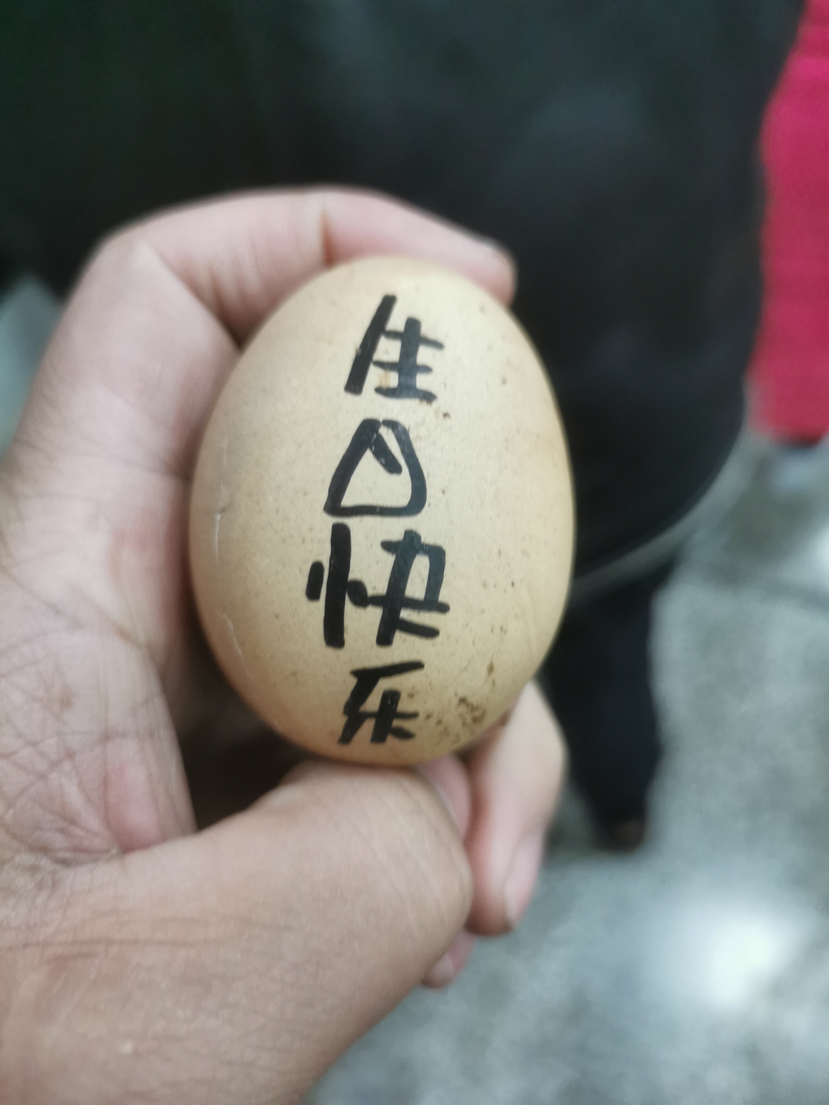 今日份快乐收到同事生日快乐蛋[大笑]