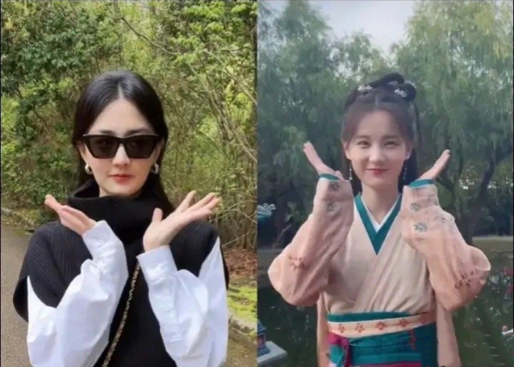 李一桐和白鹿傻傻分不清楚,两个人确实有些角度很相像. 676767