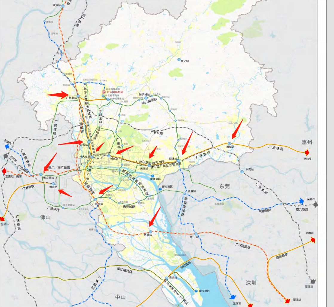 广州市新火车站规划图图片