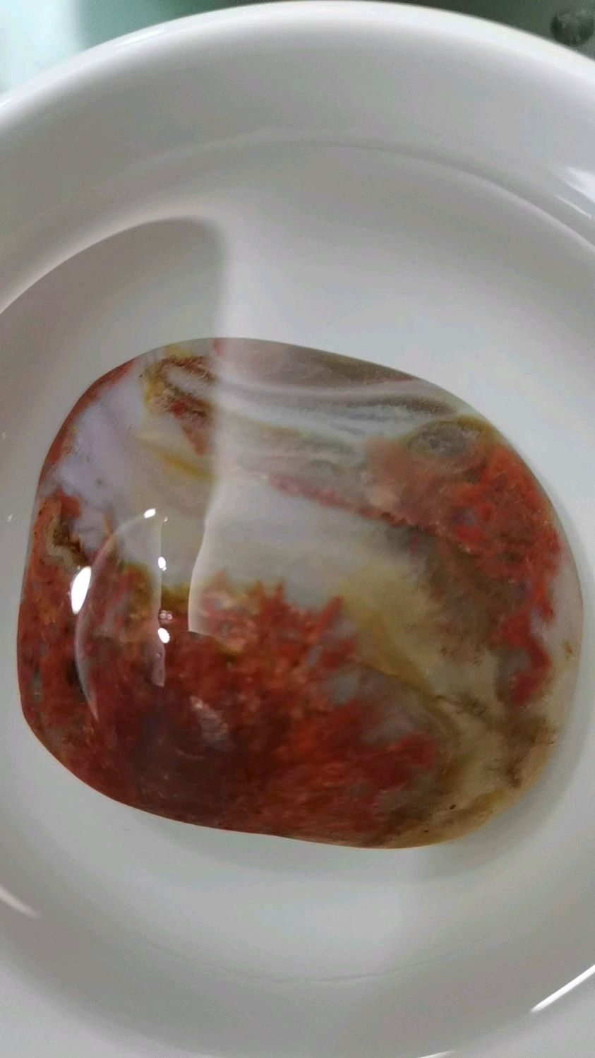 枝江玛瑙河玛瑙石,石名:泉水枫叶,欢迎家人们赐石名-度小视