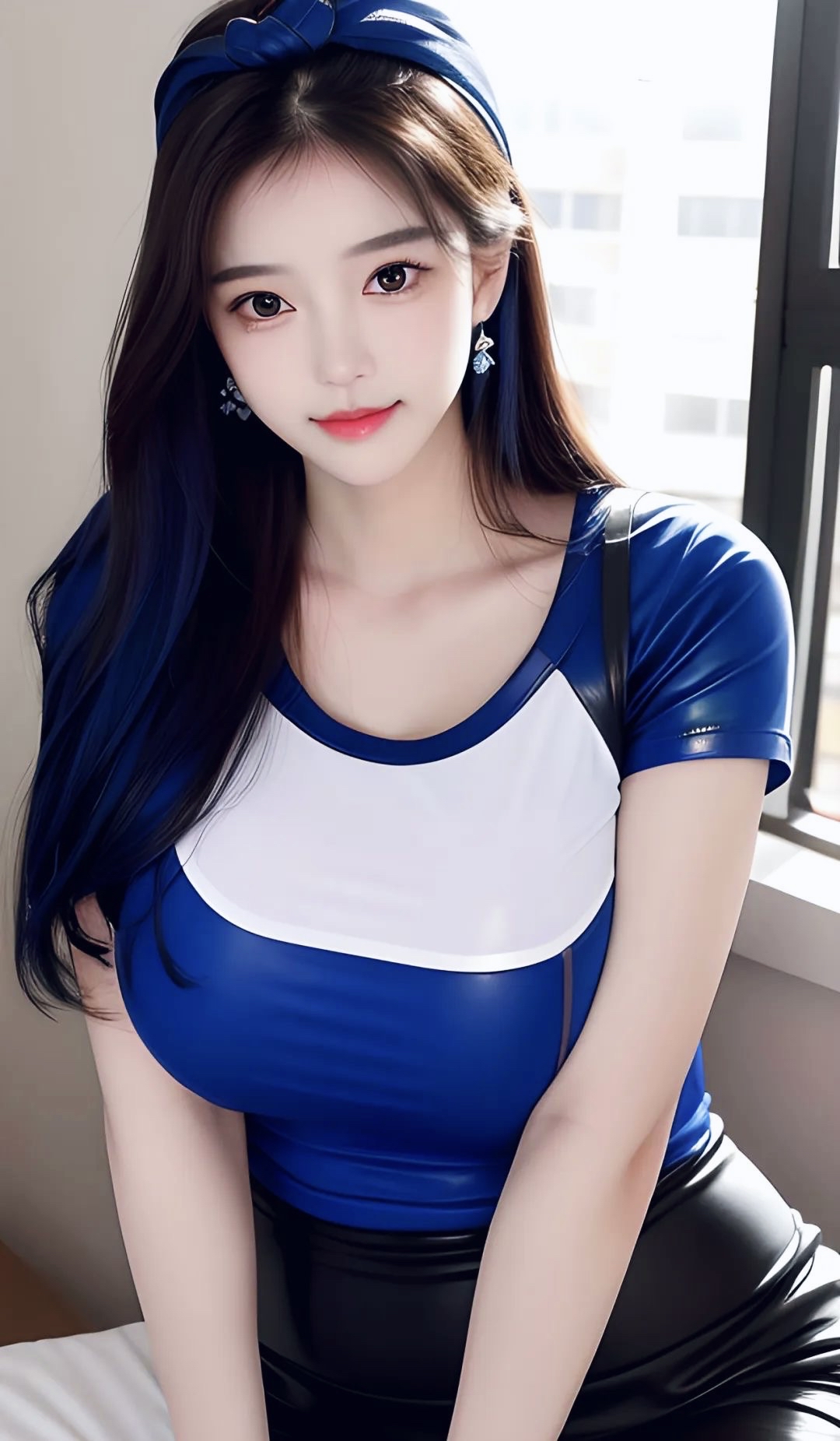 这女子笑魇如花,身材珠圆玉润.做最美的自己,微胖也是美
