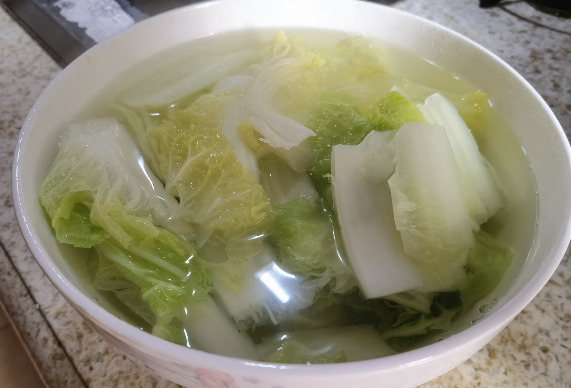 中午就吃减肥餐#白水菜
