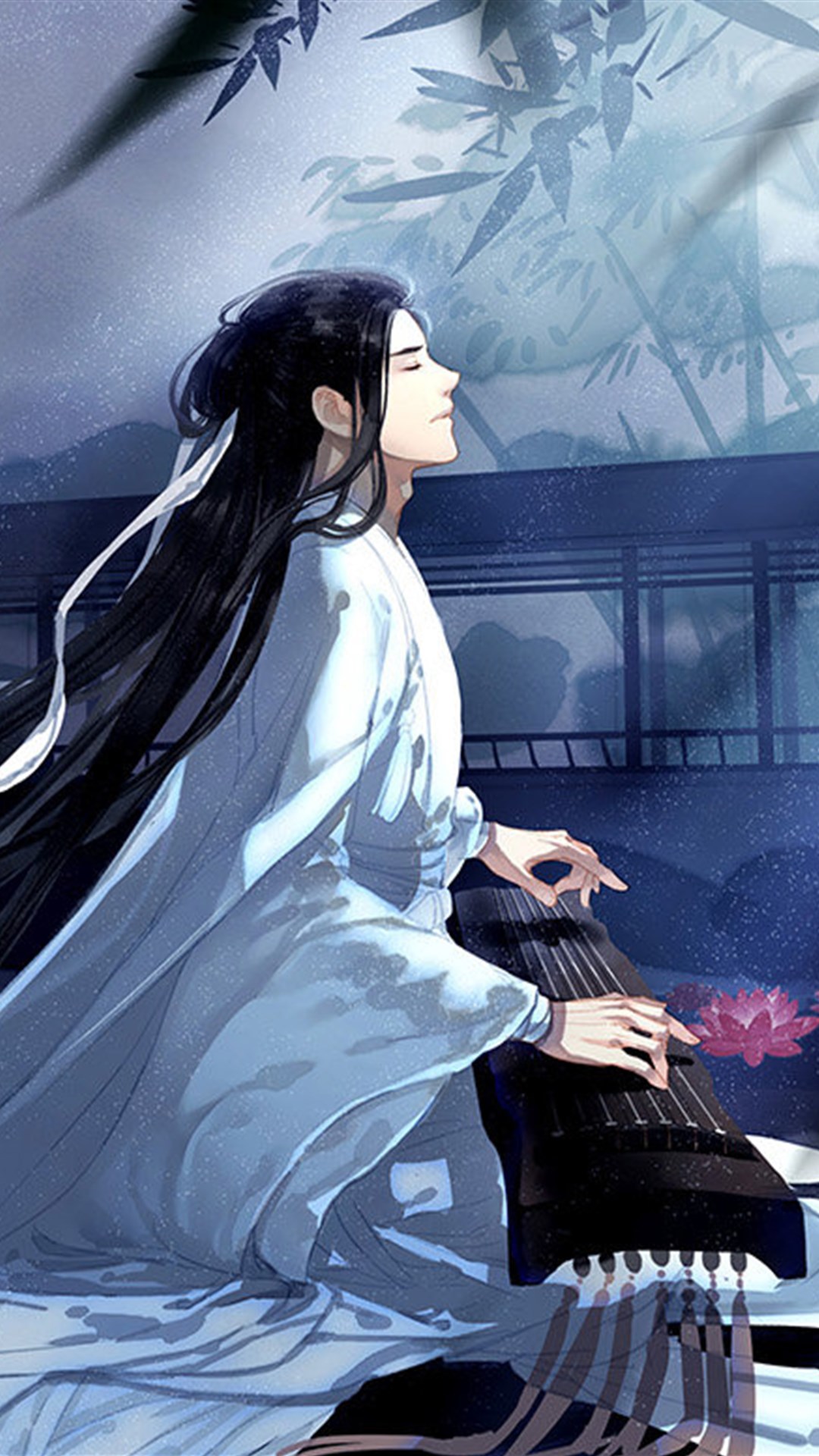 古风少年插画,独具特色的中式画风,刻画出神秘的东方武侠世界