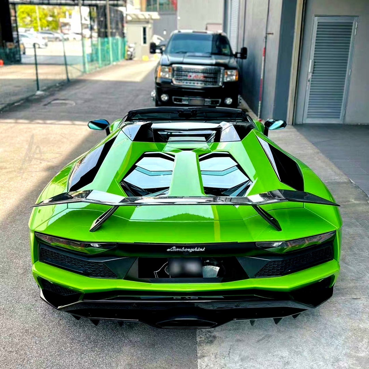 兰博基尼 大牛 aventador s roadsters 大绿牛 #兰博基尼