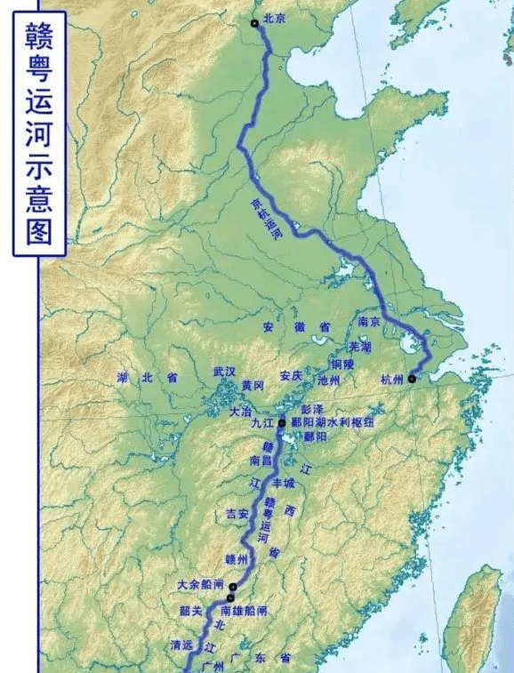 全長超1900公里,浙贛粵大運河從杭州直通廣州,能否帶動江西崛起